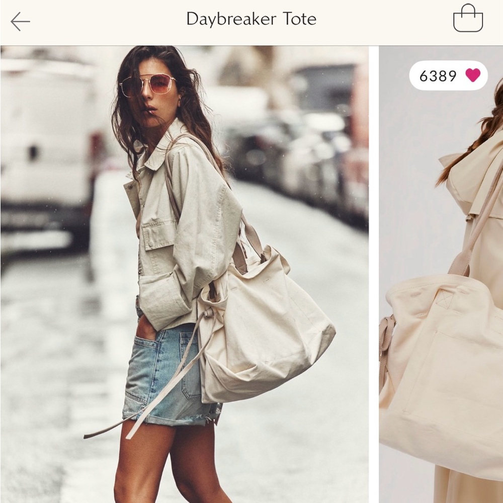 Free People Daybreaker Tote in Saltwater
